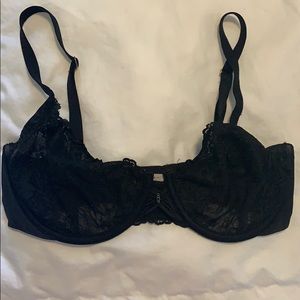 Victoria’s Secret lacy black bra